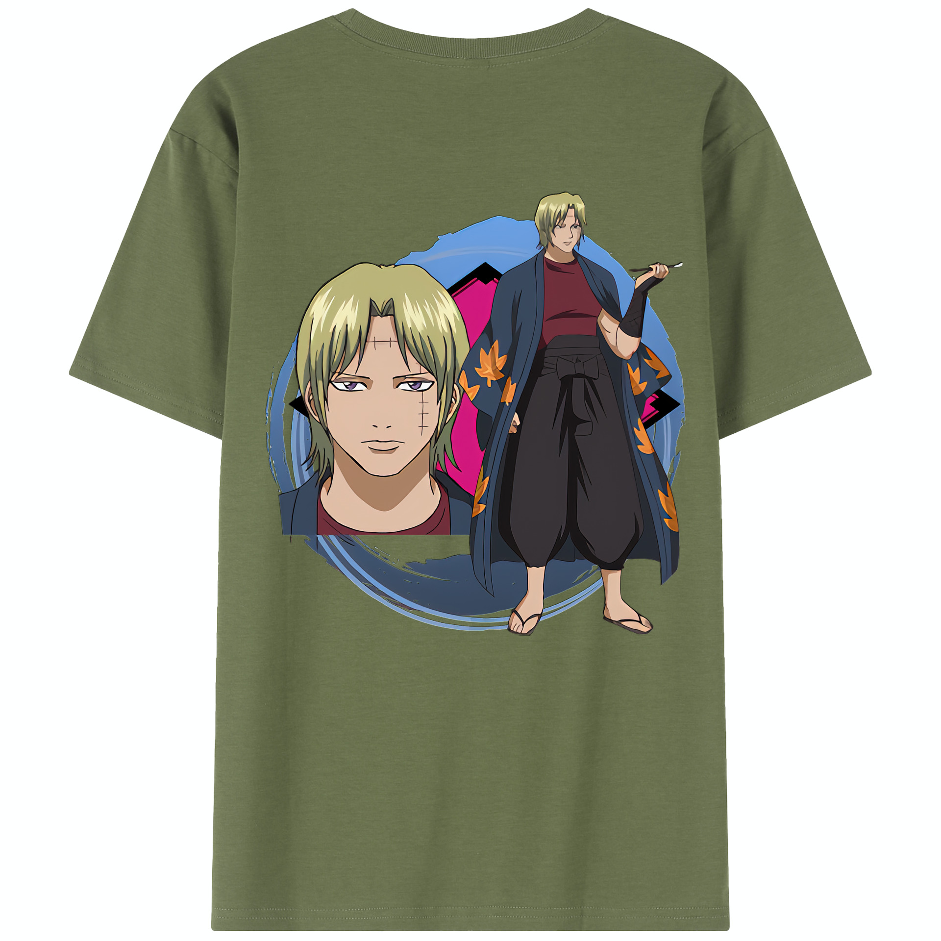 （画像用） ぎんたま 坂田銀時（さかたぎんとき） 神楽 志村新八（しむら しんぱち） GINTAMA Sakata Gintoki Kagura Shimura Shinpachi 綿100％半袖Tシャツ（背面プリント）